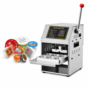 Machine de scellage manuelle compacte commerciale en acier inoxydable pour barquettes et boîtes en plastique - Product Image 4