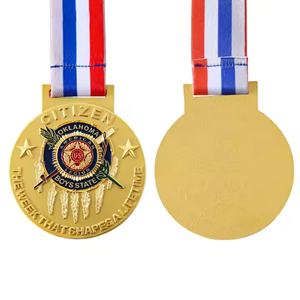 Medalla de Metal Grabada con Diseño Personalizado, Artesanía Metálica 3D, Recuerdo Deportivo, Medalla de Oro - Product Image 2