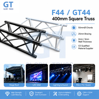 Truss carré noir 400 mm F44 en aluminium durable pour éclairage mural LED, concerts et équipement de production audiovisuelle