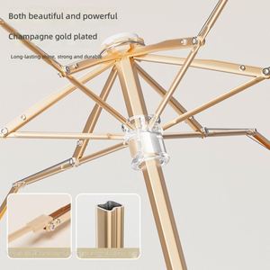 Sombrilla de Sol Manual Ligera y Compacta para Mujer, Protección UV, Diseño de 5 Pliegues, Estilo Moderno y Minimalista, Uso en Todo Tipo de Clima - Product Image 4