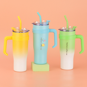 2025 Cuộc Phiêu Lưu cốc thép không gỉ 40oz Du Lịch Chân không cup với xử lý Rơm có nắp đậy - Product Image 2