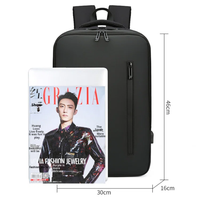 Ransel Unisex Supremee Tahan Air Kapasitas Besar Berkualitas Tinggi USB Ransel Bisnis Perjalanan Tersedia Stok Ransel Laptop Anti Maling
