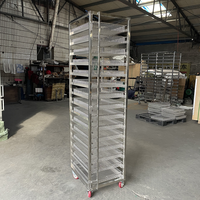 Chariot de séchage de chariot de support de plateau d'acier inoxydable de la capacité de charge forte commerciale 201/304