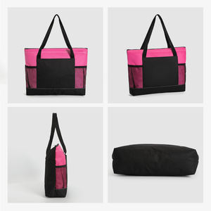 Tas Tote utilitas besar kustom dicetak Logo tas Tote dengan saku Zip guru perawat sekolah kerja - Product Image 5