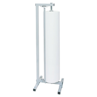 Distributeur de rouleaux de papier vertical mobile JH-Mech de 36 pouces avec roulettes, distributeur et coupeur de rouleaux de papier kraft robuste