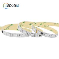 12V 24V IP67 Adreslenebilir RGBW LED Şerit, WS2818 / Wi-Fi Kontrolü ile 60 LED/m Çift Telli Sinyal