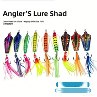 Leurre vibrant imprimé en 3D « Manta Ray » pour lancer longue distance, crankbait coulant anti-emmêlement pour la pêche en eau douce et salée