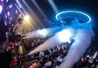 Jet Co2 Smoke Machine LED CO2 canon Dmx Fog Master Machine avec buse de tuyau pour Disko Night Club Bar Dj