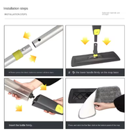 Meilleure vente 360 rotatif microfibre pulvérisateur vadrouille eau poussière plat pulvérisation vadrouille écologique sol haute qualité nettoyage des sols