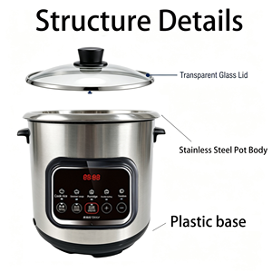Marmite à soupe et ragoût entièrement automatique en acier inoxydable de <span class=keywords><strong>10</strong></span> <span class=keywords><strong>litres</strong></span> pour usage domestique, vente en gros, personnalisation - Product Image 4