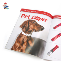 Brochure personnalisée en papier kraft et offset A4, reliure agrafée, avec logo personnalisé pour entreprise d'élevage d'animaux