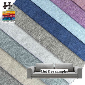 137 # 새로운 패션 저렴한 린넨 패브릭 린넨 실내 장식 소파 세트 황마 린넨 소파 패브릭 - Product Image 1