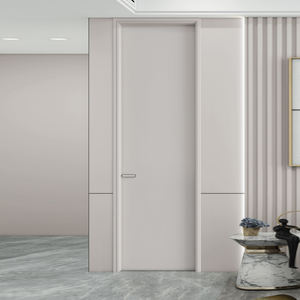 <span class=keywords><strong>Porte</strong></span> Intérieure Simple en <span class=keywords><strong>Bois</strong></span> Solide pour Maison Style Design Minimaliste pour Chambre à Coucher Salon Hôtel-Vente en Gros à Bas <span class=keywords><strong>Prix</strong></span> - Product Image 1