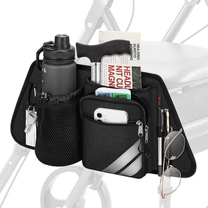 Side Storage Saddle <b>Hanging</b> Backpack Travel Bag Wheelchair Armrest Accessories - Product Image 1