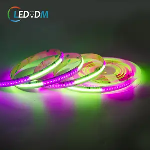 COB Rainbow Dream Farbe Smart RGB Flexible COB LED-Licht leiste DC 12V 24V 630Chips/m RGBIC COB Adressierbare Streifen