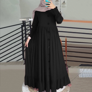 Abito Islamico da Preghiera per Donne Musulmane Arabe, Vestito Lungo alla Moda con Stile Abaya e Hijab, Prodotto da HANO - Product Image 2