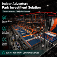 Équipement de parc de trampolines : Toboggan long, fosse à balles, parcours d'obstacles, sports d'intérieur, mousse de saut, poutre d'équilibre, certifié OEM ODM TUV ISO