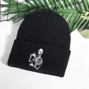 Gorro de Punto de Invierno de Color Sólido, Gorro de Punto con Letras, Gorro de Punto Y2K, Gorro de Punto Bordado 100% Acrílico con Logotipo Personalizado - Product Image 5