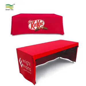 Fast Delivery Printing Custom Table Cover Open Back 3 Sides