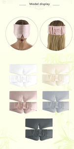 ผ้าไม้ไผ่ระบายอากาศได้ดีมีขนาดใหญ่สำหรับเดินทางผ้าปิดหูกันหนาวหน้ากากปิดตาสำหรับนอน - Product Image 3