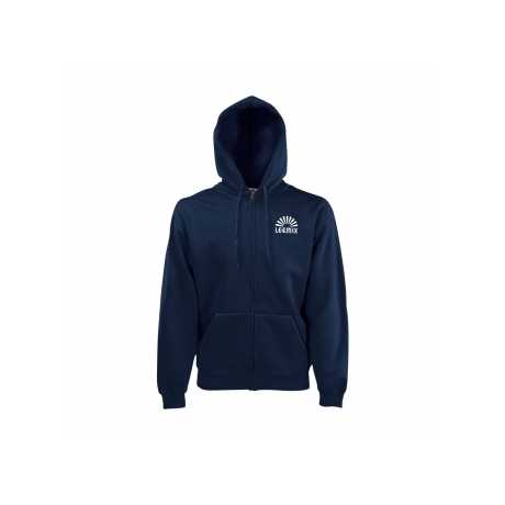 Classic Fruit Hooded Sweat Jacket XS-6XL Anti-Wrinkle Anti-Shrink Zipper-Up Style 3D Embroidery Solid Pattern Screen Hoodie