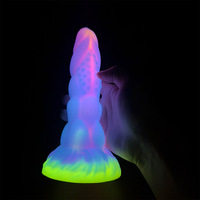 Nouveaux Dildos Anaux en Silicone Lumineux Monstre Alien avec Ventouse, Dildo Monstre Dragon Réaliste, Plug Anal pour Hommes et Femmes