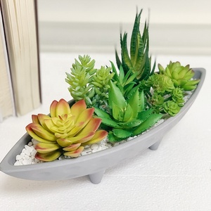 Planta Artificial de tacto Real, macetas suculentas de plástico verde, ramas de plantas, flores, decoración de pared, nueva calidad - Product Image 4