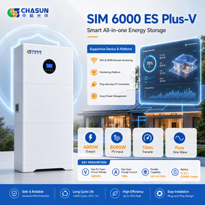 Inverter Ibrido Off-Grid CHASUN 6kW SIM 6000 ES Plus-V, Ingresso FV 8000W, <span class=keywords><strong>2</strong></span> MPPT, 12000VA di Picco, Efficienza 93%, 6 in Parallelo, WiFi - Product Image 3