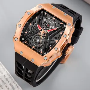 Benutzer definiertes Logo Luxus Edelstahl Handgelenk Montre Homme Relojes Hombre Mechanische Hand Automatische Private Label Uhr für Männer