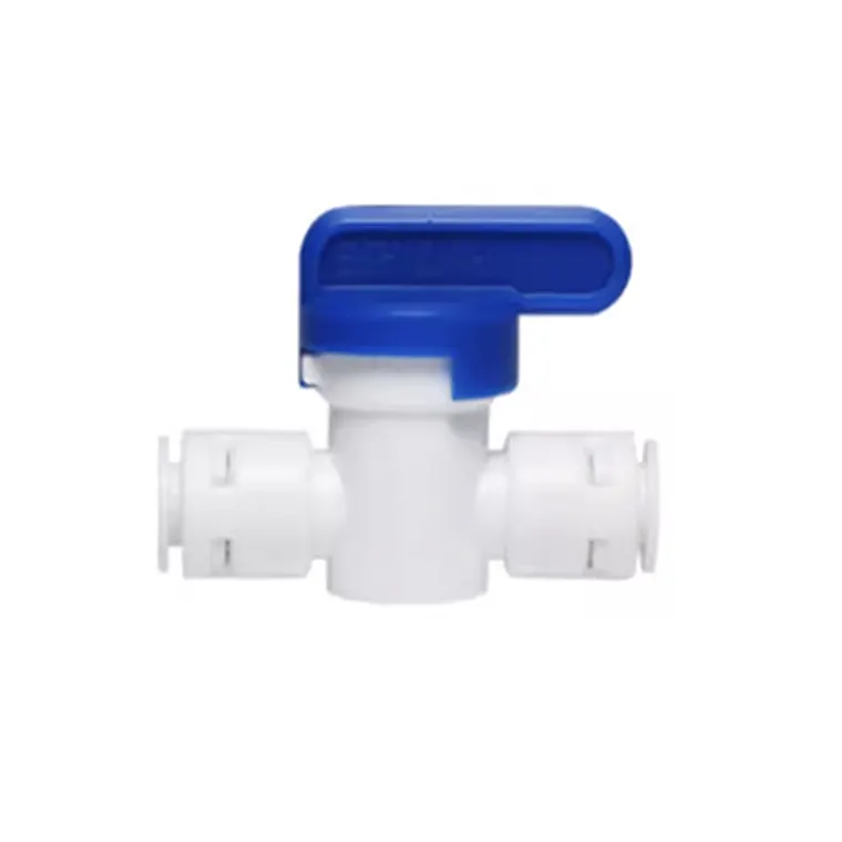 PP POM Pipe Quick Connection Elbow Three-way Ball Valve To 4 Points Water Purifier Fittings 3/8 Quick Connection Mould