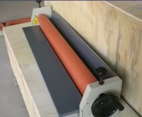 Machine à laminer à froid manuelle WD LBS1300, largeur d'alimentation 1280 mm, épaisseur 15 mm, 2 rouleaux pour formats de papier A3/A4/A5/A6