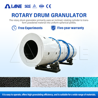 Ligne de production de granulateurs rotatifs pour engrais à base de gypse personnalisés LANE, capacité de 1 à 10 t/h, certifiée CE ISO, entièrement automatique