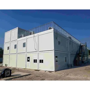 Extendable sandwich panel imported from China 2 bedroom prefabricated homes of brand portable prefab container house