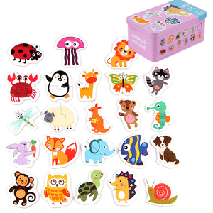 <span class=keywords><strong>Juego</strong></span> Montessori de Educación Temprana, Rompecabezas de <span class=keywords><strong>Cartas</strong></span> con Dibujos Animados de Tráfico, Animales y Frutas, <span class=keywords><strong>Juego</strong></span> de Emparejamiento - Product Image 4