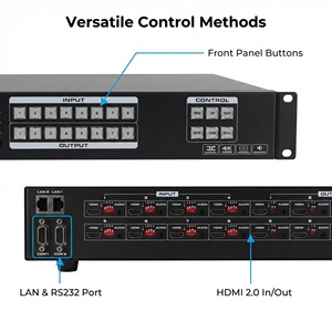 Processore Video Matrice di Commutazione Senza Interruzioni Hardrock 4K60 8x8 per Routing, Gestione EDID, Controllo Flessibile di Rete IP, Pro <span class=keywords><strong>AV</strong></span> - Product Image 3