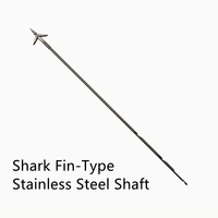 Tiges en acier inoxydable de 7 mm x 150 cm avec encoche ou aileron de requin pour la pêche sous-marine