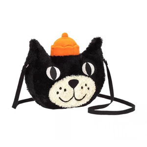Bolsa de Lápices de Felpa con Diseño de Gato, con las Tres Etiquetas, Estilo West Highland White Terrier, Bolsa Cruzada en Forma de Croissant, de Poliéster, Moderna - Product Image 3
