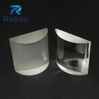 Lentille cylindrique optique plano-convexe de grande taille 100 mm, usinée avec précision, pour la vision industrielle