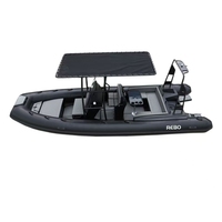 Console centrale de haute qualité 21ft RIB 640 coque en aluminium bateau gonflable RIB