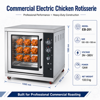 Machine à rôtir le poulet électrique professionnelle avec contrôle de la température et mode d'économie d'énergie pour les fournitures de restaurants