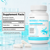 Complément nutritionnel pour femmes en marque privée pour le confort intime, formule microbienne à haute activité, capsules probiotiques vaginales