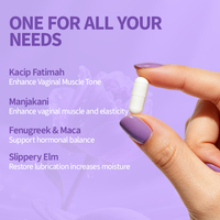 Kapsul Probiotik Vagina Dengan Ekstrak Kulit Elm, Ekstrak Kacip Fatimah untuk Bau Vagina yang Sehat & Flora Vagina yang Sehat, Kesehatan Saluran Kemih