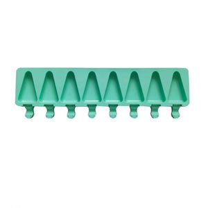 Moule à glace et à sucettes glacées triangulaire en silicone à 8 cavités, outil de cuisine écologique pour la pâtisserie maison, logo personnalisé disponible - Product Image 3