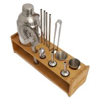 Kit de barman JQ support de shaker à cocktail support d'outils de bar stockage d'outils de barman pour le mélange de boissons de restaurant à domicile