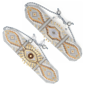 Pulsera hecha a mano de ojos malvados, pulsera de cuentas de semillas Miyuki, 2020 - Product Image 5