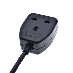 13 Amp BS 1363 250 Volt AC UK Power Cord AC Type G Rewireable Socket