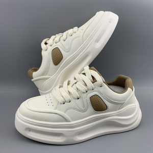 รองเท้าผ้าใบชายสไตล์เดินผูกเชือกรองเท้าบอร์ดระบายอากาศพื้นรองเท้าส้นแบนด้านบนสำหรับออกกำลังกายในชีวิตประจำวันการเดินชุดไลฟ์สไตล์ในเมือง - Product Image 5