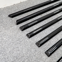 Bandes de garniture latérale en fibre de carbone véritable pour Mercedes Classe G W463, style B, protection des panneaux de moulures de portes extérieures