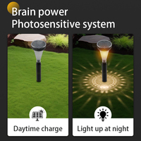 Ahuyentador ultrasónico solar para topos y gophers con luz LED para jardín, luz blanca cálida, control de plagas para exteriores.