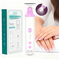 Lime à ongles électrique 8 en 1 35000 tr/min pour usage en salon, machine à limer les ongles à faible bruit avec plusieurs embouts pour les ongles en acrylique et en gel